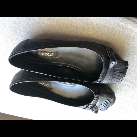 New Ecco Black Penny Loafers size 37 US 6 - Picture 2 of 6